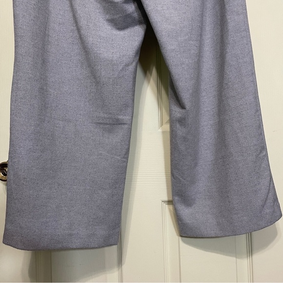 Torrid Studio Wide Leg Brushed Twill High Rise Pant Welt Pockets Grey Plus 14 S - Picture 12 of 13